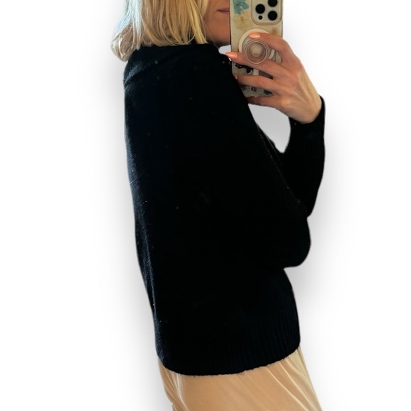 Calvin Klein 1/4 zip quarter zip NEW up sweater black NWT womens size Small S - Picture 4 of 14